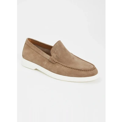Afbeelding van BOSS Sienne Instappers beige, Heren, Maat: 41, Beige Leer