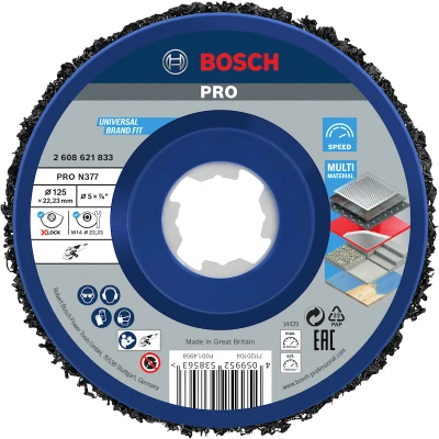 Afbeelding van Bosch Accessories 2608621833 X LOCK Polijstschijf Diameter 125 mm Boordiameter 22.23 1 stuk(s)