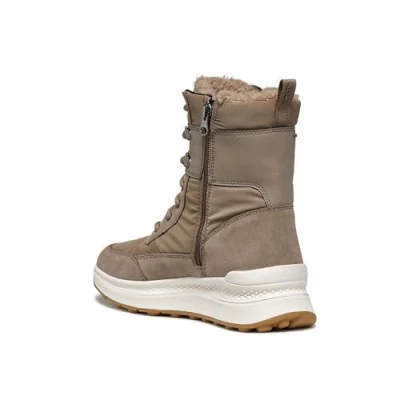 Afbeelding van Geox Spherica Actif X2 Snowboots, Dames, Maat: 40, Taupe Leer en textiel