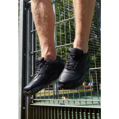 Afbeelding van Nike Sportswear AIR MAX 90 Sneakers laag, Heren, Maat: 42, Black Leer en imitatieleer