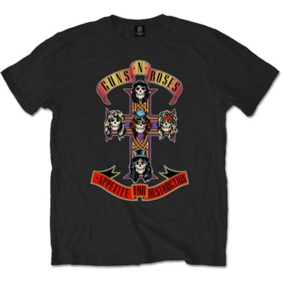 Afbeelding van Guns N&#039; Roses Appetite For Destruction Heren T shirt 3XL Zwart