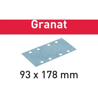 Image de FESTOOL STF 93X178 P40 GR/50 Papier de verre Granat, grain 40 (50 pièces) 498933