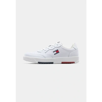 Afbeelding van Tommy Jeans Retro Sneakers laag, Heren, Maat: 44, White Leer en imitatieleer