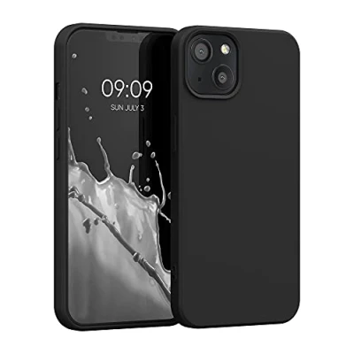 Afbeelding van kwmobile telefoonhoesje geschikt voor Apple iPhone 13 Hoesje smartphone Back cover in mat zwart