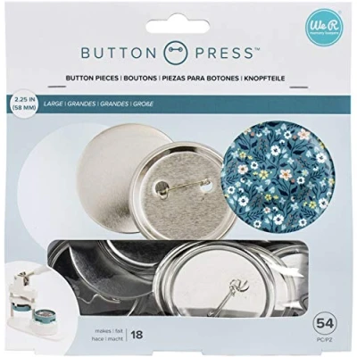 Afbeelding van We R Memory Keepers Button Press Refill Pack 18/Pkg Large (58mm), 7,09 x 6,97 1,5 inch