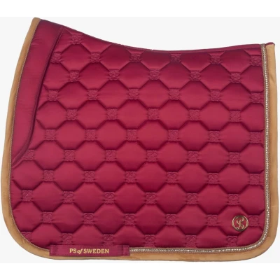 Afbeelding van PS of Sweden Zadeldekje Vintage Monogram Dressuur Midnight Fuchsia