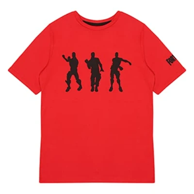 Afbeelding van Fortnite Dance Moves Boys T shirt, rood, jongens, 182, Rood