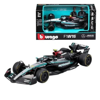 Afbeelding van BBURAGO Mercedes AMG F1 W15 E Performance (Hamilton) 1:43, Couleur Noir, Gris, 18 38208 (#44)