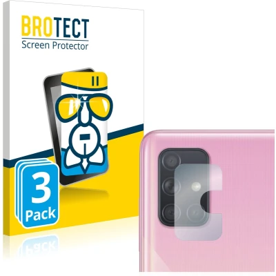 Afbeelding van BROTECT Screenprotector voor Samsung Galaxy A71 (ALLEEN Camera Lens) Folie Beschermfolie Beschermglas transparant (3 Stuks)