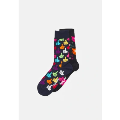 Afbeelding van Happy Socks Classic CAT Unisex 2 PACK Sokken, Maat: 36 40, Multi coloured