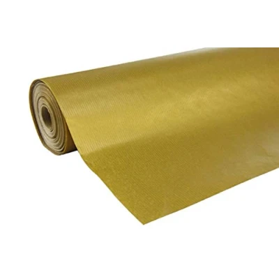 Image de Clairefontaine Papier cadeau &#039;Unicolor&#039;, en bobine, or