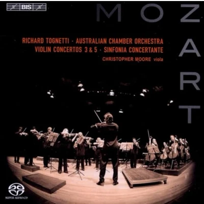 Afbeelding van Christopher Moore, Australian Chamber Orchester, Richard Tognetti Mozart: Violin Concertos 3 &amp; 5 (Super Audio CD)