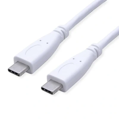 Afbeelding van VALUE USB 3.2 Gen 2 kabel, C C, M/M, 10Gbit/s, Emark, 100W , wit, 1 m