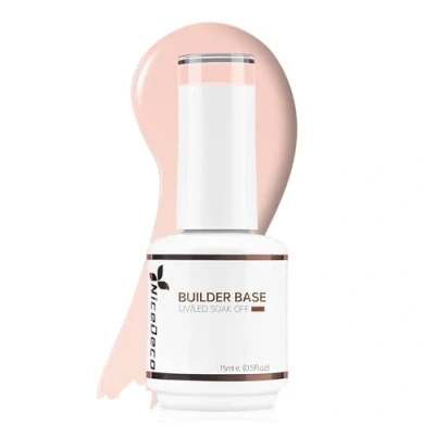 Afbeelding van Nicedeco 8 in 1 Builder Base Gel Semi Permanent Soak Off, UV/LED Nagellak, Sterke en Resistente Nagels, Capsules Extensions, Nail Art 15ml 06