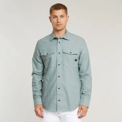 Afbeelding van G STAR Overhemd, Heren, Maat: Large, Bolt grey gs mercury oxford