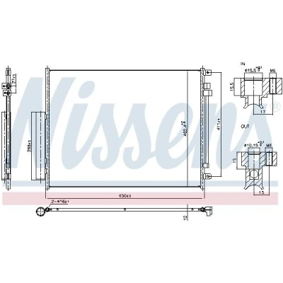 Afbeelding van Nissens Airco condensor 940972