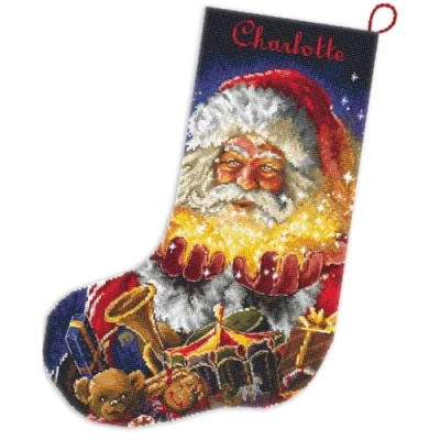 Afbeelding van Leti Stitch Christmas Miracle Stocking borduren (pakket) L8050