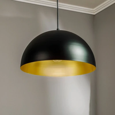 Afbeelding van Hanglamp Beta in zwart goud