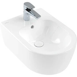 Afbeelding van Villeroy &amp; Boch Avento wandbidet met kraangat, overloop