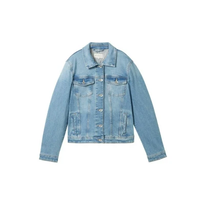 Afbeelding van TOM Tailor MIT Recycelter Spijkerjas, Dames, Maat: XL, Light stone blue denim