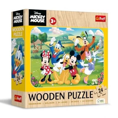 Afbeelding van Trefl Houten Puzzel Junior 24 Disney Mickey Mouse en vriendjes