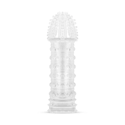 Afbeelding van Genopte Penis Sleeve Transparant
