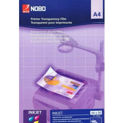 Afbeelding van Overheadprojector transparanten Nobo voor inkjetprinters 50 stuks