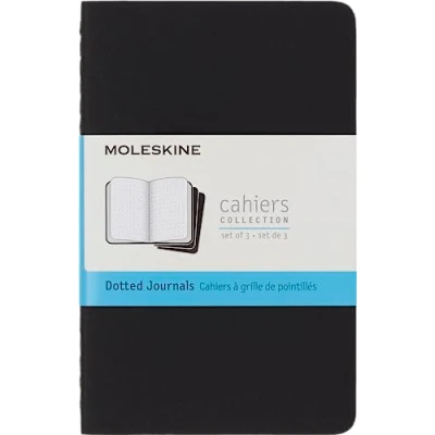 Afbeelding van CAHIER POCHE POINTILLE NOIR 3 EX