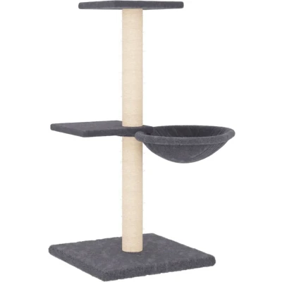 Afbeelding van vidaXL Kattenmeubel met sisal krabpalen 72 cm donkergrijs