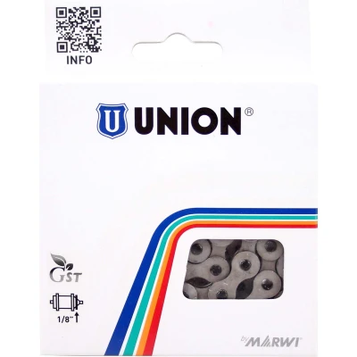 Afbeelding van Ketting Marwi 1/2&quot; x 1/8&quot; voor naafversnelling / single speed 112 links titanium grijs