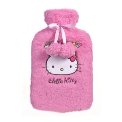Afbeelding van Hello Kitty Warmwaterkruik Met Hoes Roze 1 Liter Tot 6 Uur