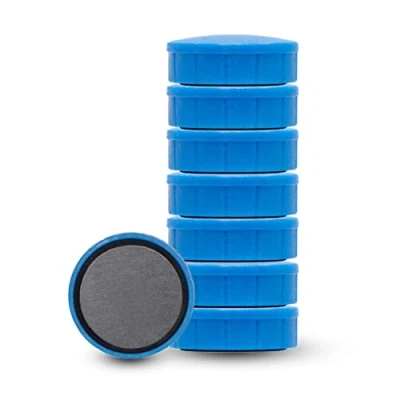 Afbeelding van Maul Magneet Solid 20mm Trekkracht 300gr Blister 8 Blauw Magneten