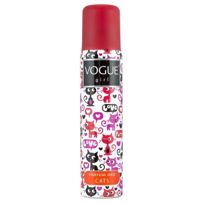Afbeelding van 3x Vogue Girl Parfum Deodorant Cats 100 ml