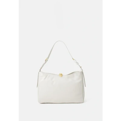Afbeelding van FURLA Leren Schoudertas Sfera Soft Shoulder Bag Marshmallow Crème