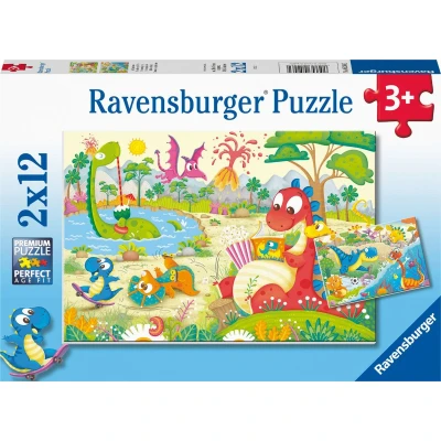 Afbeelding van Ravensburger Lievelingsdino&#039;s Puzzel, 2x12st.