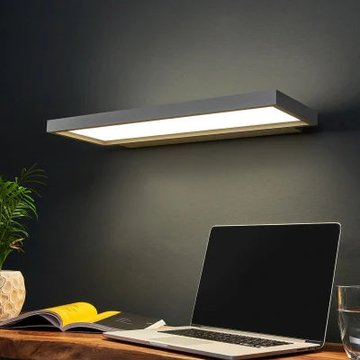 Afbeelding van Arcchio Kantoorverlichting 2lichts polystyreen, aluminium H: 3 cm zilver, wit Inclusief lichtbronnen
