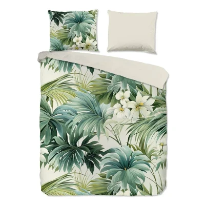 Afbeelding van Pure Tropische Bloei Dekbedovertrek Groen Lits jumeaux (240 x 200/220 cm)