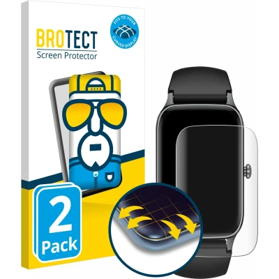 Afbeelding van BROTECT Fullscreen Schutzfolie Displayschutz Folie Klar Transparent, Smartwatch beschermfolie, Transparant