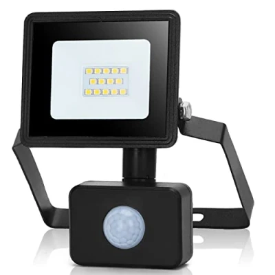 Afbeelding van Aigostar Led wandspot voor buiten, met PIR.10W bewegingsmelder, 950 lm, ultrahelder, natuurlijk wit licht, 4000 K, IP65 waterdicht.