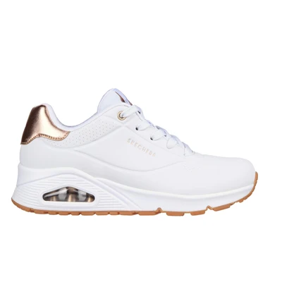 Afbeelding van Skechers Sport Sneakers laag, Dames, Maat: 40, Wit Textiel