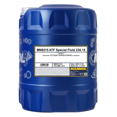Afbeelding van MANNOL O.E.M.8215 MB 236.15 MN8215 20 ATF Olie MB15 blauw
