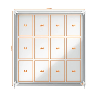 Image de Vitrine d&#039;intérieur à fond magnétique Grand format Nobo