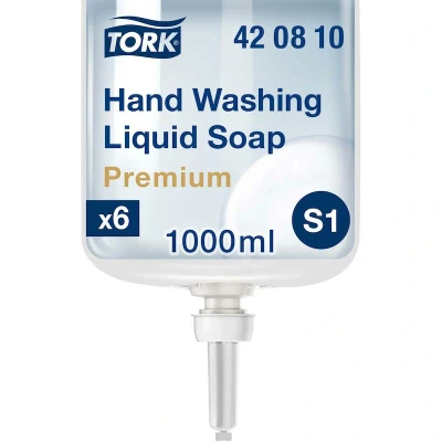 Image de TORK 420810 savon liquide nettoyant S1 Premium (1000 ml)