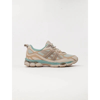 Afbeelding van Asics Sportstyle Gelnyc Utility Unisex Sneakers laag, Maat: 45, Olive grey/pepper Imitatieleer/ textiel