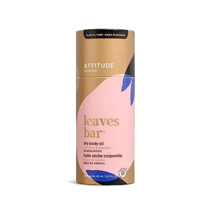 Afbeelding van Attitude Leaves Bar Plasticvrije Dry Body Oil Stick Sandalwood 85ml