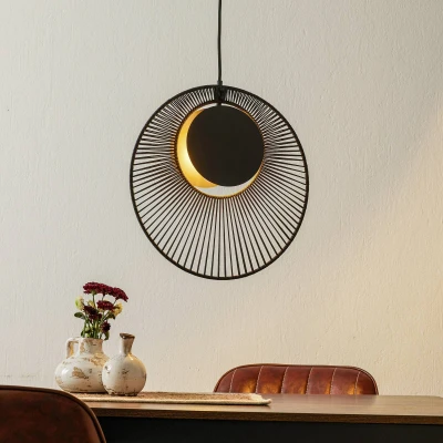 Afbeelding van Forestier Oyster design hanglamp, zwart