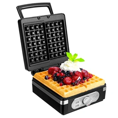 Afbeelding van Adler AD 3056 XL Wafel Maker met Temperatuurregeling 2000W Krachtige Non Stick