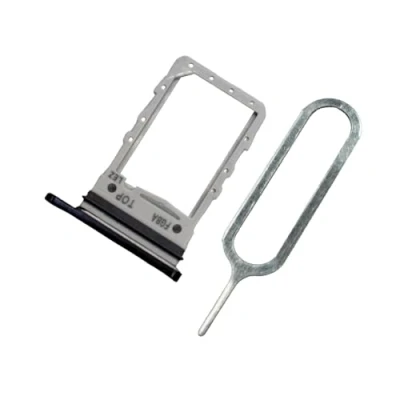 Afbeelding van MMOBIEL Dual Sim Tray Houder Vervanging Compatibel met Samsung Galaxy Z Flip4 5G Incl. Rubberen ring en Pin Zwart