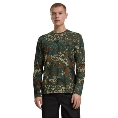 Afbeelding van Brandit Longsleeve, Heren, Maat: Large, Flecktarn
