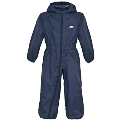 Afbeelding van Trespass Uniseks regenpak voor kinderen, knoopsluiting, marineblauw, 2 3 jaar EU